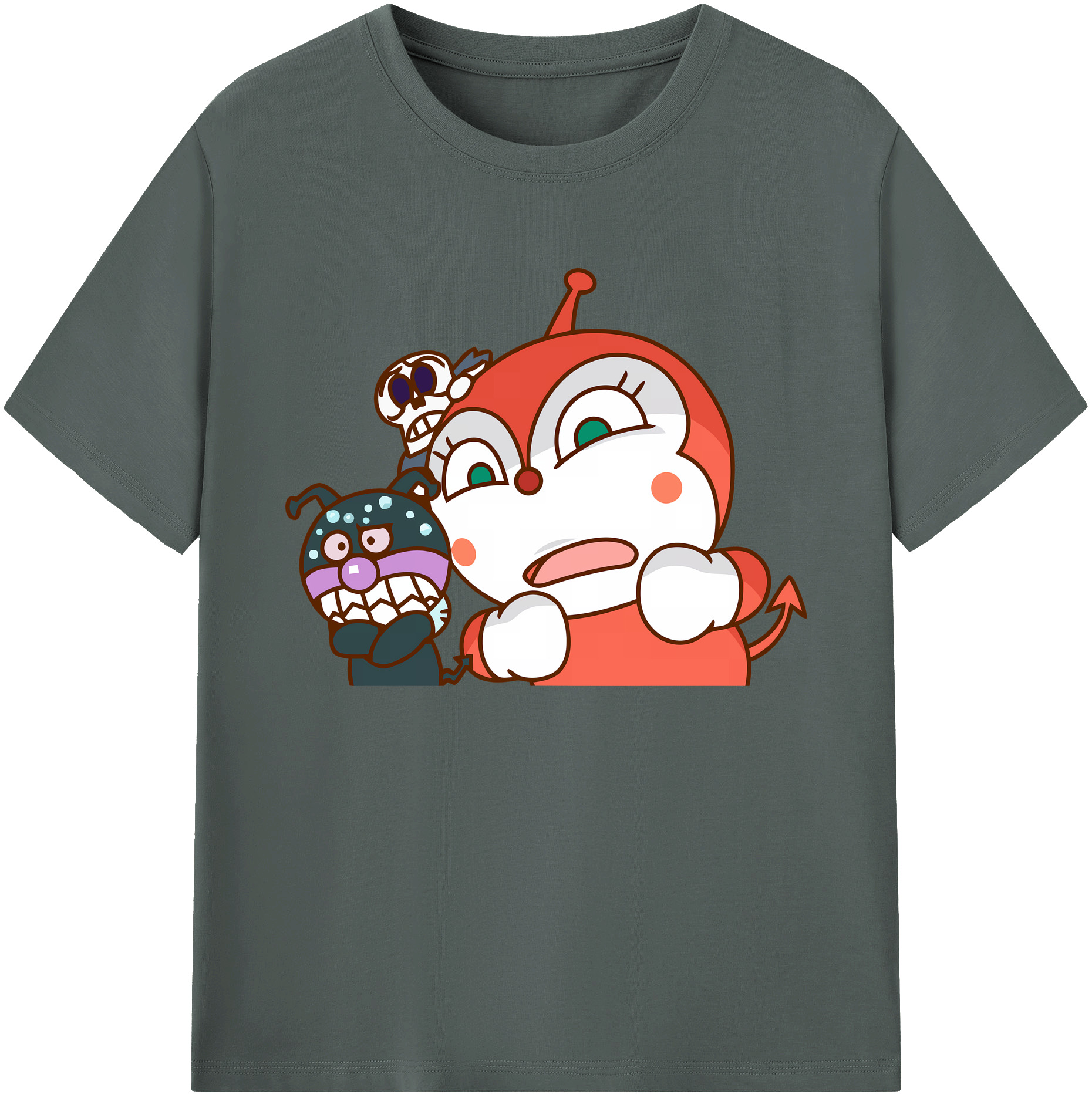 （画像用） アンパンマン Anpanman 綿100％ メンズ半袖Tシャツ｜肌触りやわらか＆通気性